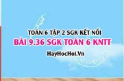 Bài 9.36 SGK Toán 6 tập 2 Kết nối tri thức